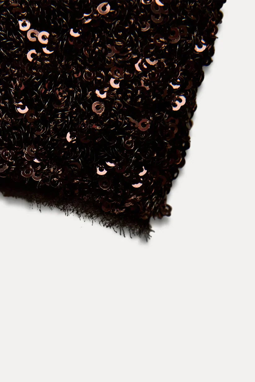 Long Sequinned Dress - StyleOutlet