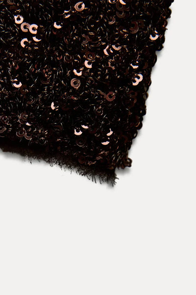 Long Sequinned Dress - StyleOutlet