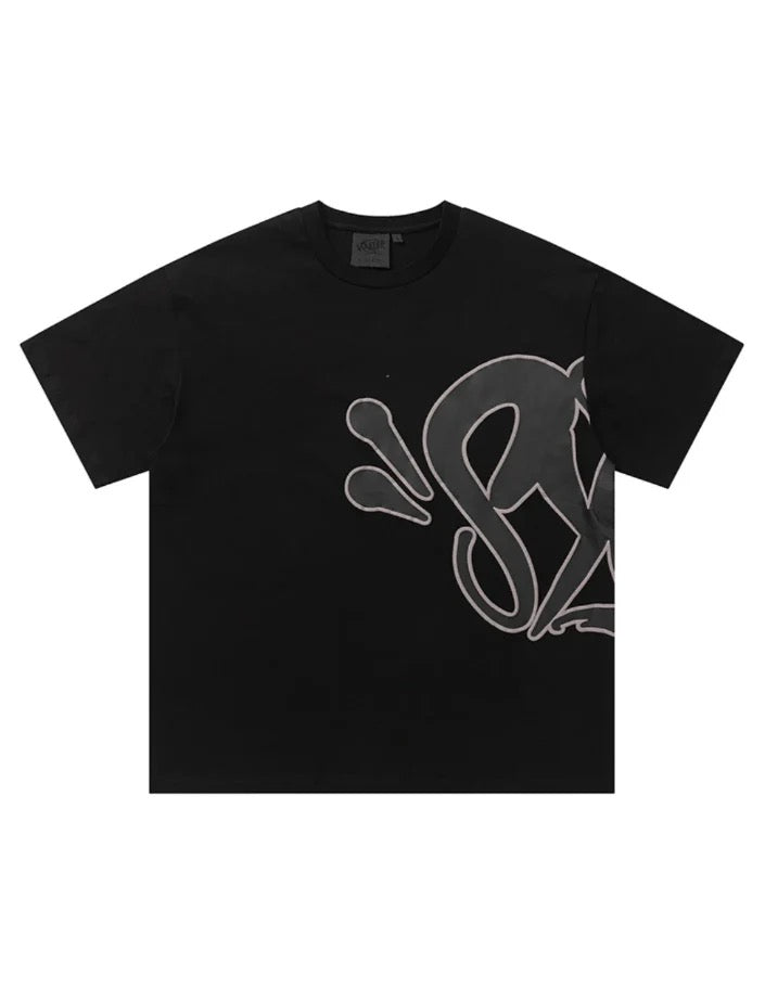 'Graffiti' Short Set Black - StyleOutlet