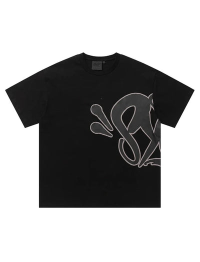 'Graffiti' Short Set Black - StyleOutlet