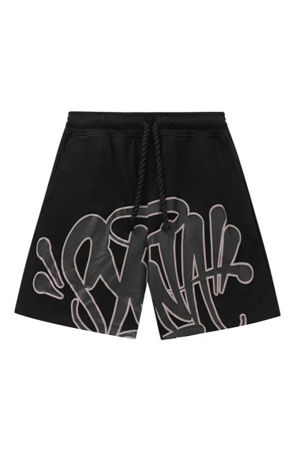 'Graffiti' Short Set Black - StyleOutlet