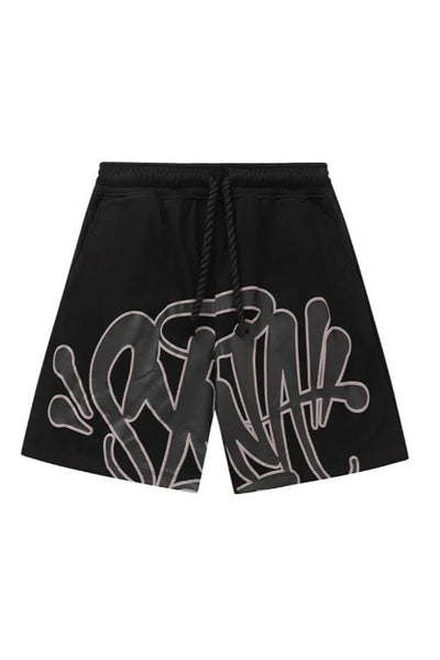 'Graffiti' Short Set Black - StyleOutlet
