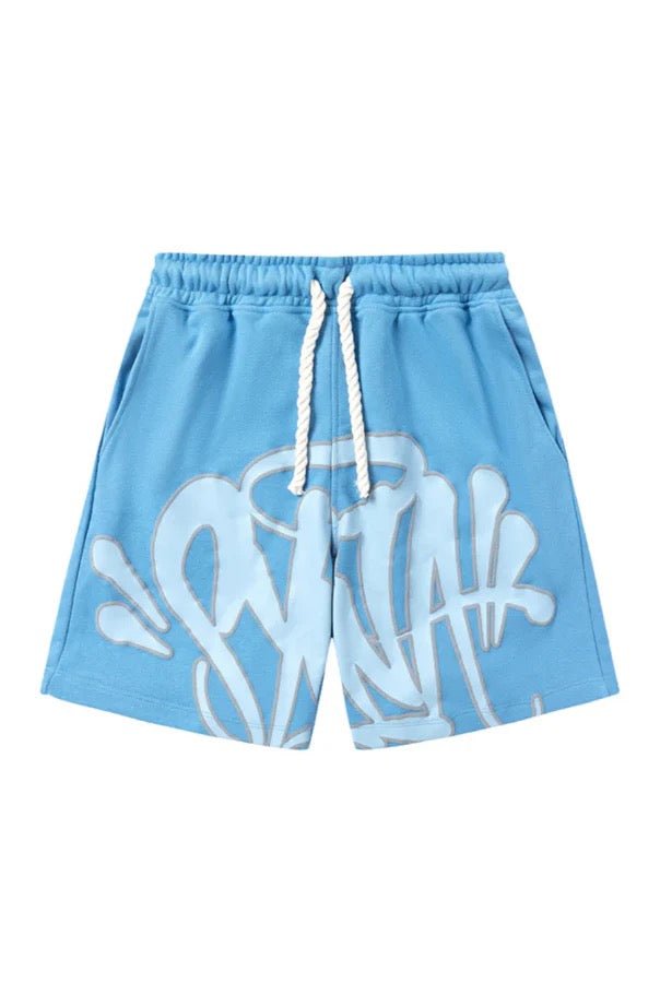 'Graffiti' Short Set Babyblue - StyleOutlet
