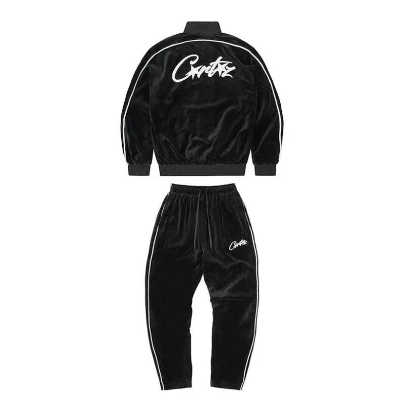 'CRTZ' Velvet Tracksuit - StyleOutlet