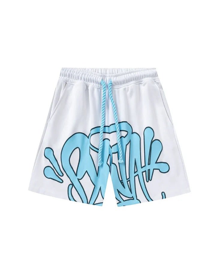 'Graffiti' Short Set Blue - StyleOutlet
