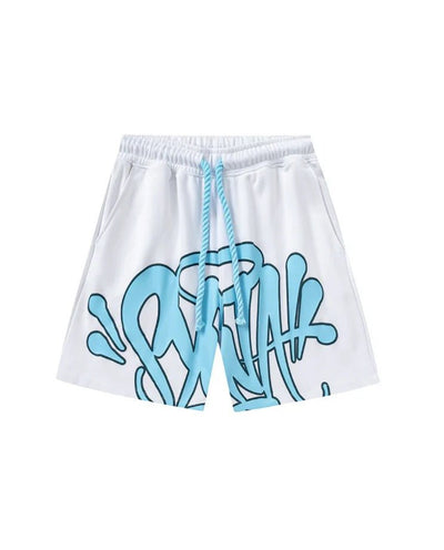 'Graffiti' Short Set Blue - StyleOutlet
