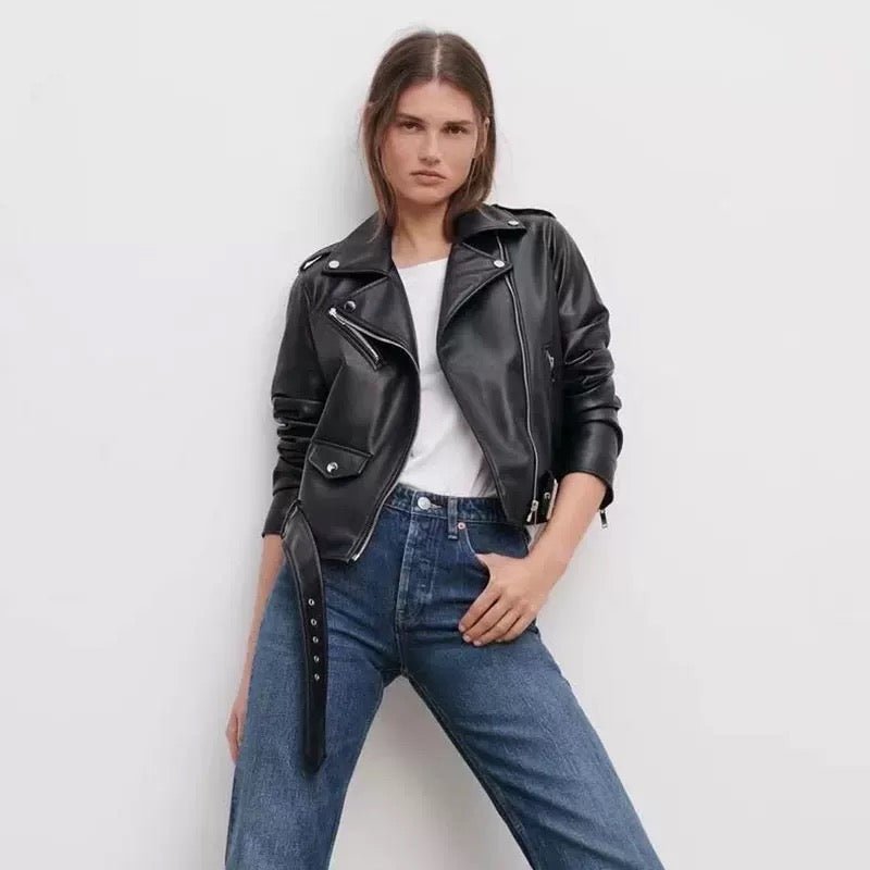 Virale Leather Jacket - StyleOutlet