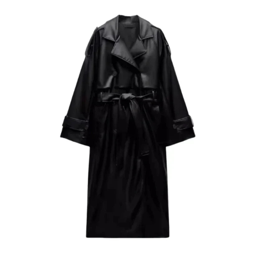 Leather Coat - StyleOutlet