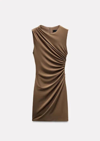 Draped Short Dress - StyleOutlet