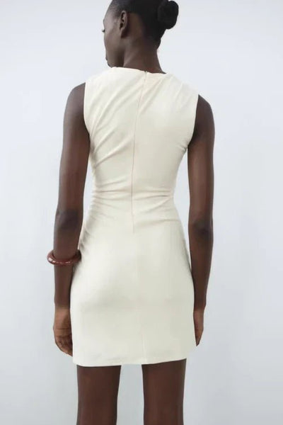 Draped Short Dress - StyleOutlet